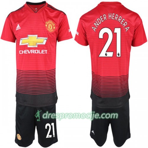 Manchester United Dres Ander Herrera 21 Dječji Domaći 2018/19 Kratkih Rukava Manchester United Dres Ander Herrera 21 Dječji Domaći 2018/19 Kratkih Rukava